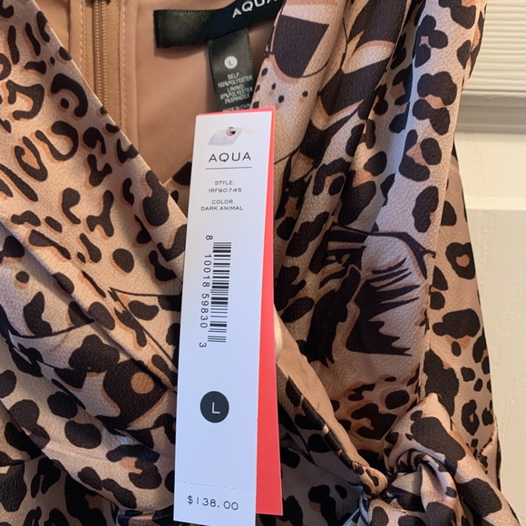 NWT Aqua animal print jumpsuit - Picture 2 of 2